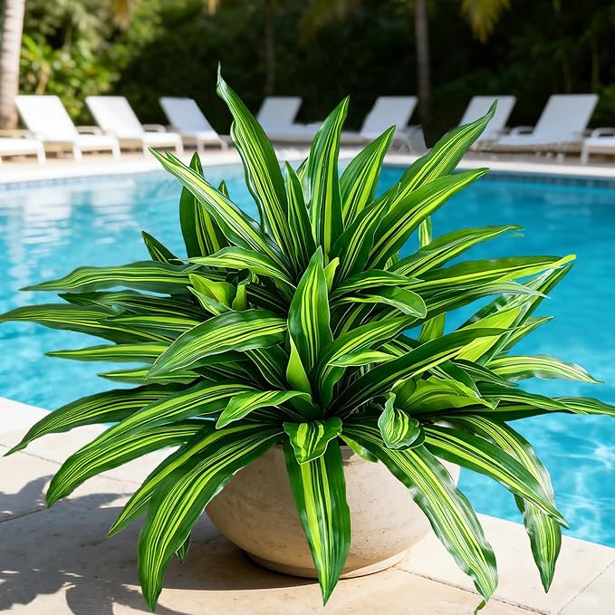 Fake Ferns, Faux Outdoor Plants UV Resistant, 3D Real Touch Fake Plants - Image 7