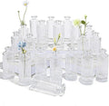 Set of 20 Glass Bud Vases Small Mini Flower Vases by saiguomi