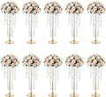 NUPTIO Tall Gold Centerpiece for Table, for Flowers Arrangement, Anniversary by Nuptio