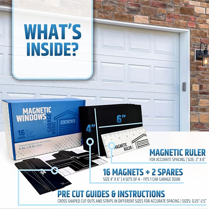 Strong & Glossy Magnetic Garage Door Windows - Image 7