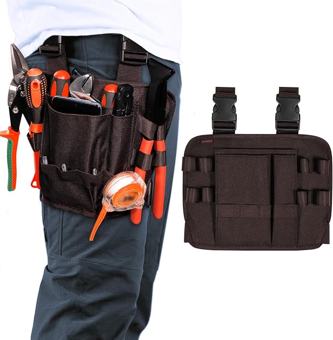 Tool Pouch Holster with Belt Clip Around Your Leg | Nylon, Electrician by KENOBEE