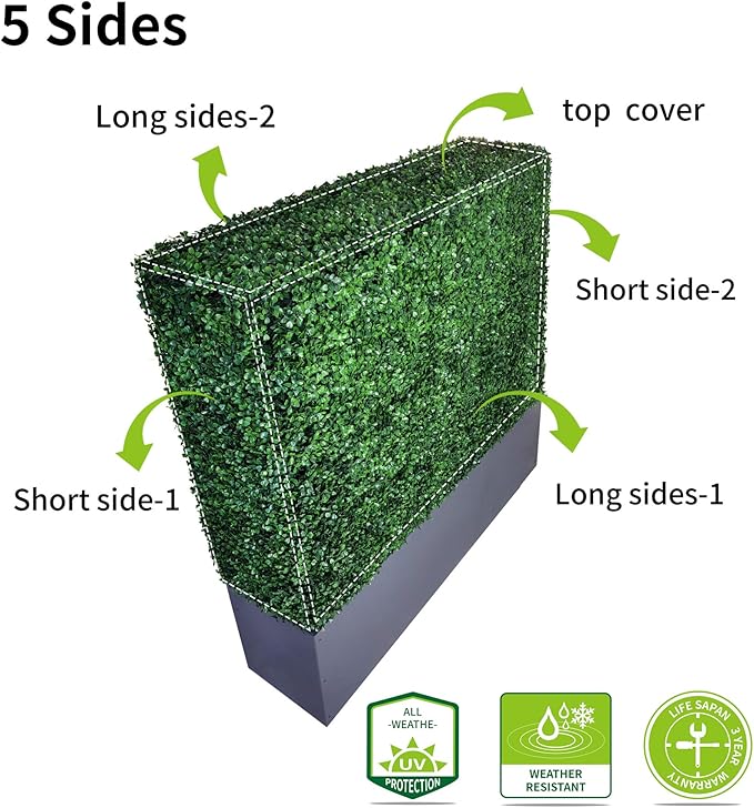 Upgraded Artificial Boxwood Hedge Wall - Image 5