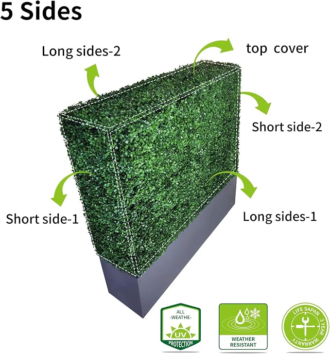 Upgraded Artificial Boxwood Hedge Wall - Image 4