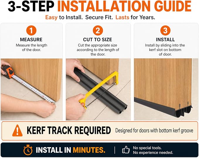 Exterior Door Sweep – 36 Inch Kerf Weather Stripping - Image 7