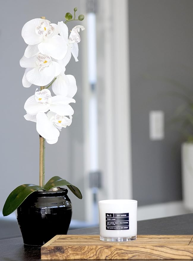 Lulu Candles | White Jasmine & Green Tea | Luxury Scented Soy Jar Candle | Hand - Image 4