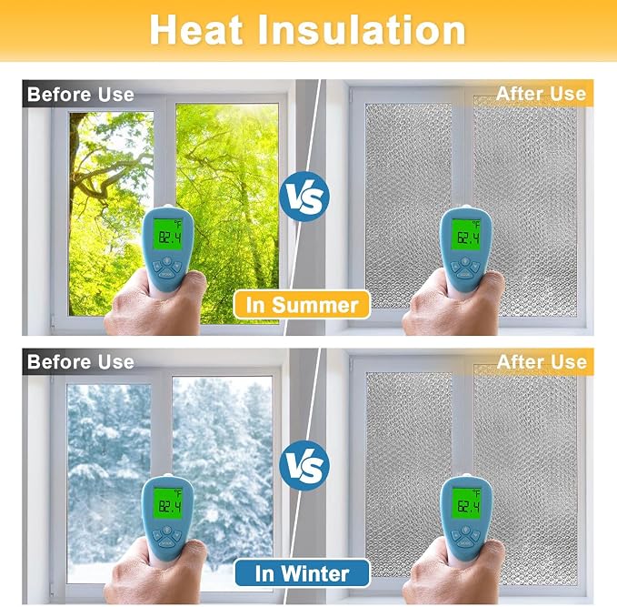 24" x 20 Ft Window Insulation Kit, 3mm Bubble Aluminum Foil | Reflective Roll - Image 5