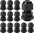 Bates- Cable Gland, 12 Pack, 1/4 NPT, Nylon Strain Relief Cord Connector by BatesChoice