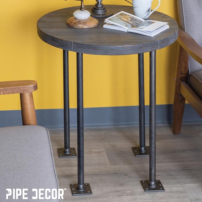 PIPE DECOR Square Floor Flange Fitting, 3/4 Inch, Shelving and Standard 3/4 - Image 3