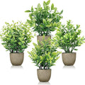 Der Rose 4 Pack Artificial Plants Indoor Fake Plants by DerRose