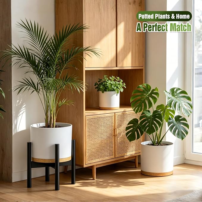 10/9/8 Inch Plant Pots 3 Pack, - Image 2