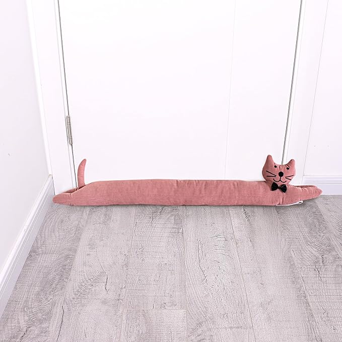 Cat Fabric Under Door Draft Stopper, 3LB Heavy Duty Decorative Soundproof Door - Image 7