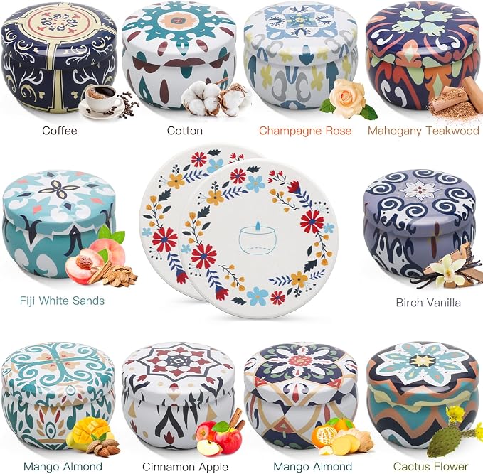 Scented Candles Gift Set, 10 Pack Soy Wax Aromatherapy Candles | 250-Hour Total - Image 3