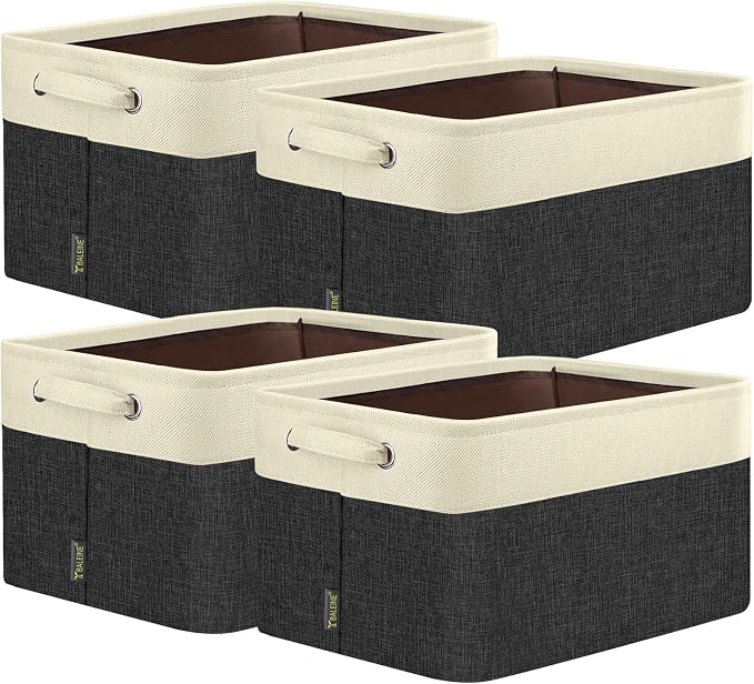 BALEINE 4 Pack Fabric Closet Storage Bins by BALEINE