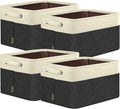 BALEINE 4 Pack Fabric Closet Storage Bins by BALEINE