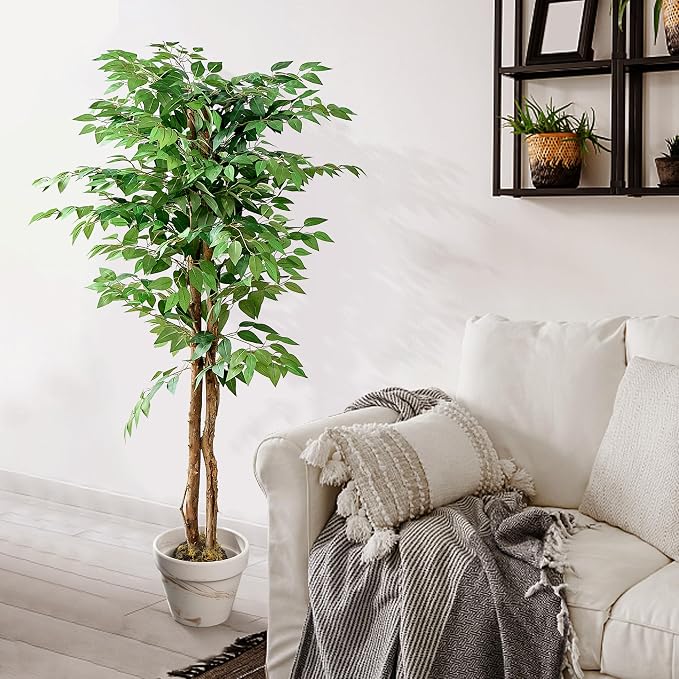 VECELO Artificial Ficus Tree - Image 7