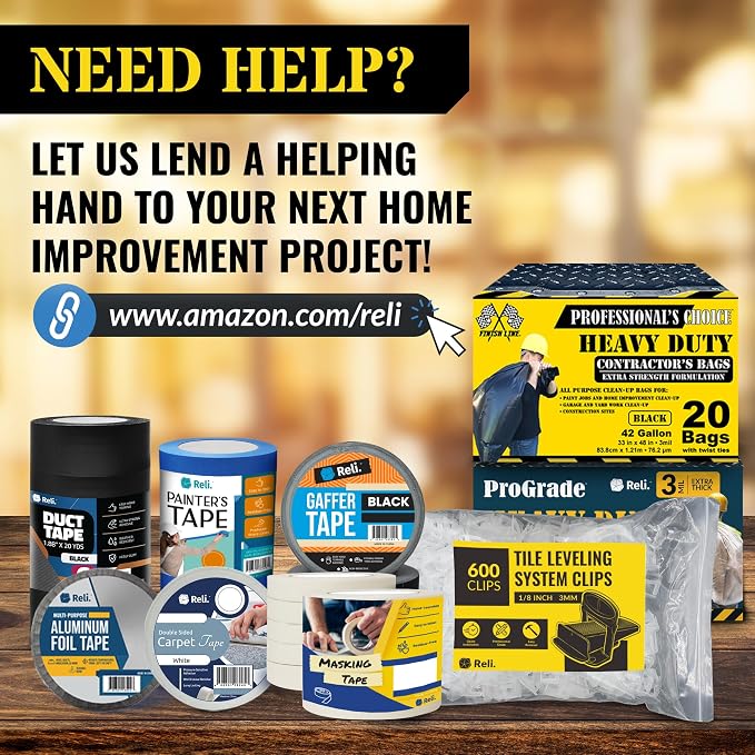 Reli. Tile Leveling System 1/8 Inch | Tile Spacers Clips | Wall & Floor | - Image 7