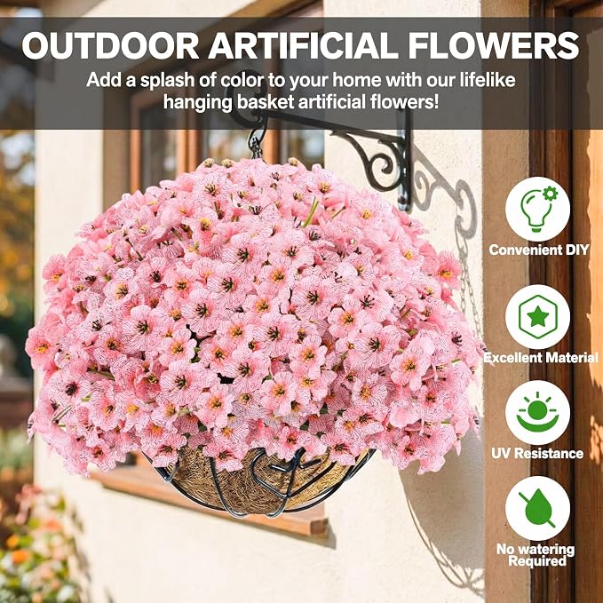 Powbrace 22 Pack Artificial Flowers - Image 2