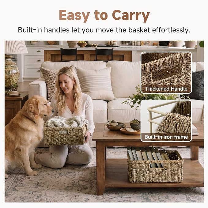 StorageWorks Wicker Storage Baskets - Image 4