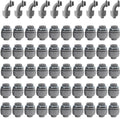 3/4" Liquid Tight Connector Non-Metallic Electrical Conduit Fittings, PVC by Aonlbra
