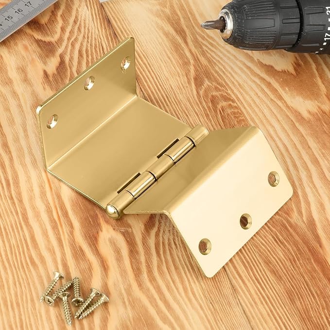 12 Pack Gold Offset Hinges 3.5 Inch Expandable Door Hinges Heavy Duty - Image 6