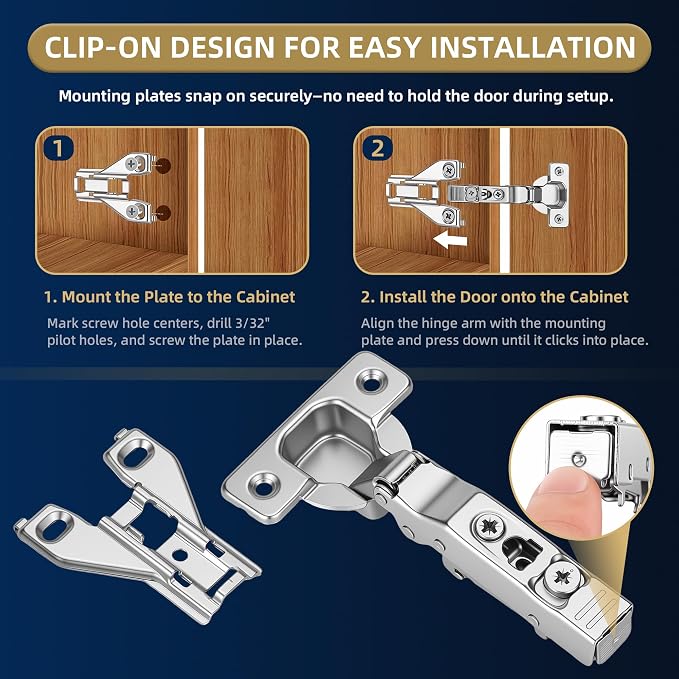 20 Pack Soft Close Cabinet Door Hinges - Image 5