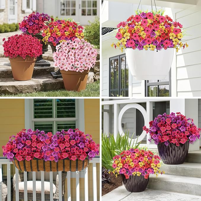 24PCS UV Resistant Artificial Flowers - Image 7