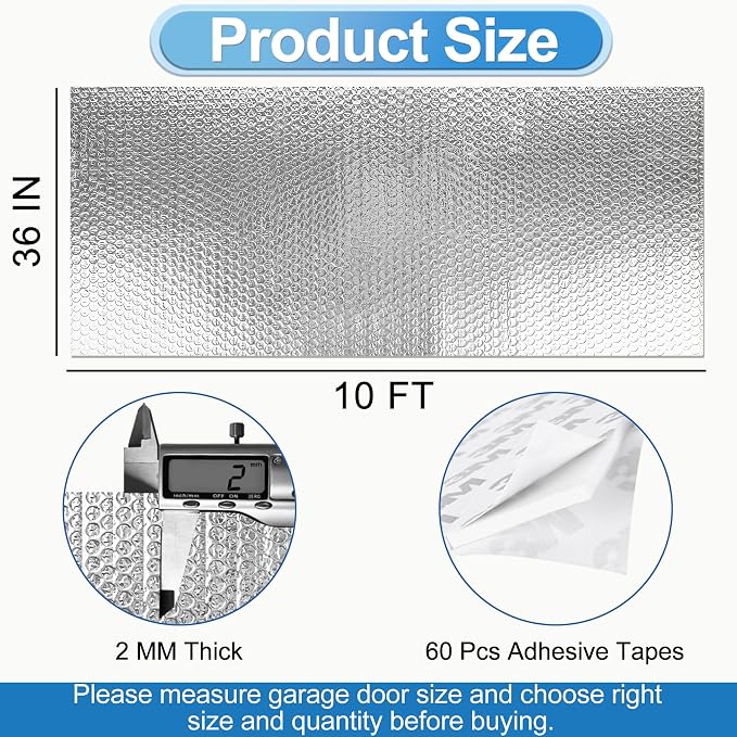 ToLanbbt Reflective Insulation Roll, 36IN x 10FT Double Bubble Wrap Insulation - Image 3