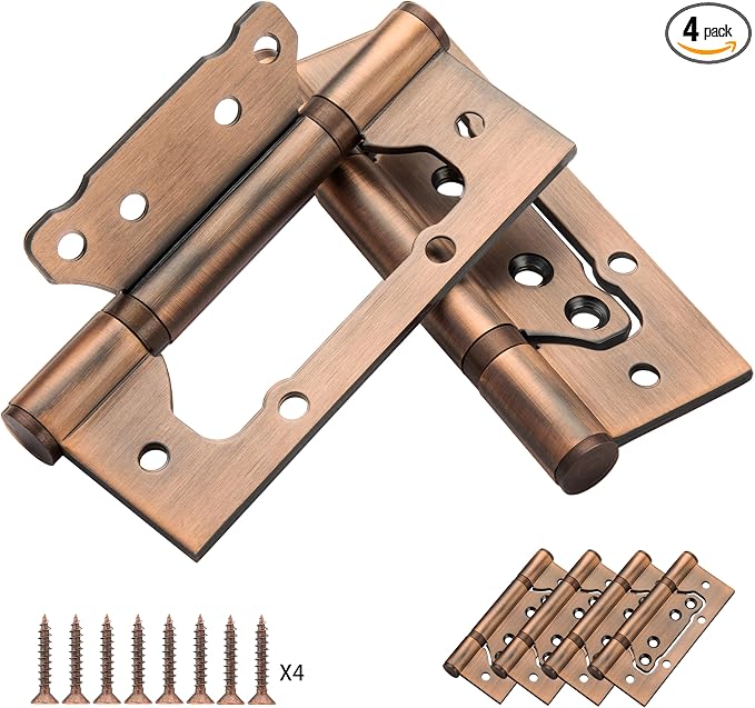 Non-Mortise Door Hinges, 5 Inch-304 Stainless Steel, Heavy Duty Door Hinges by Unknown
