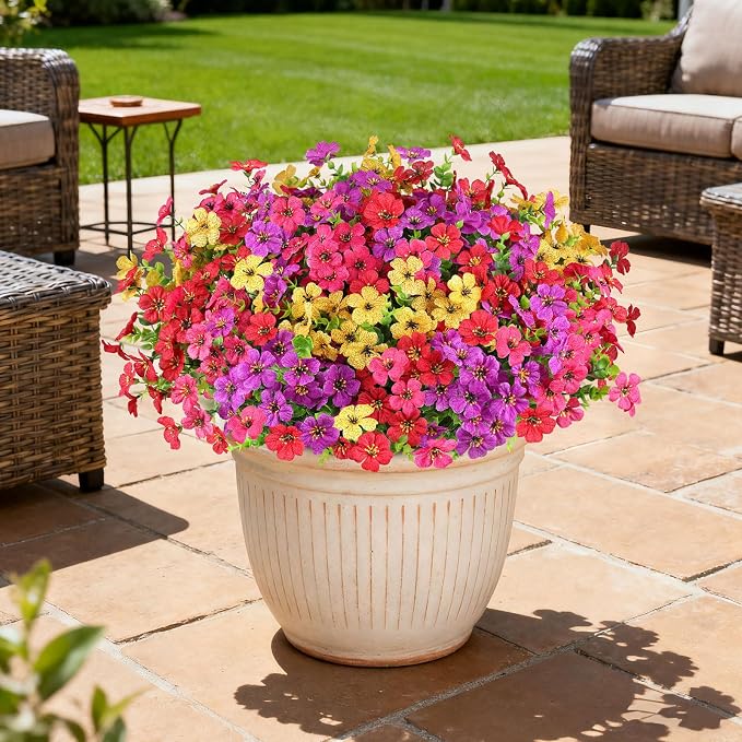 16PCS UV Resistant Artificial Flowers - Image 8