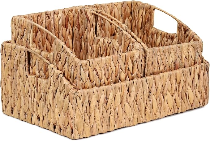 Pantry Baskets for Organizing, Wicker Basket Shelf Storage | Handwoven Pantry - Image 8