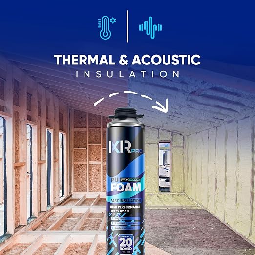 Spray Foam Insulation, Expanding Foam Sealant Spray, 3 Pack x 26.46 oz | High - Image 9