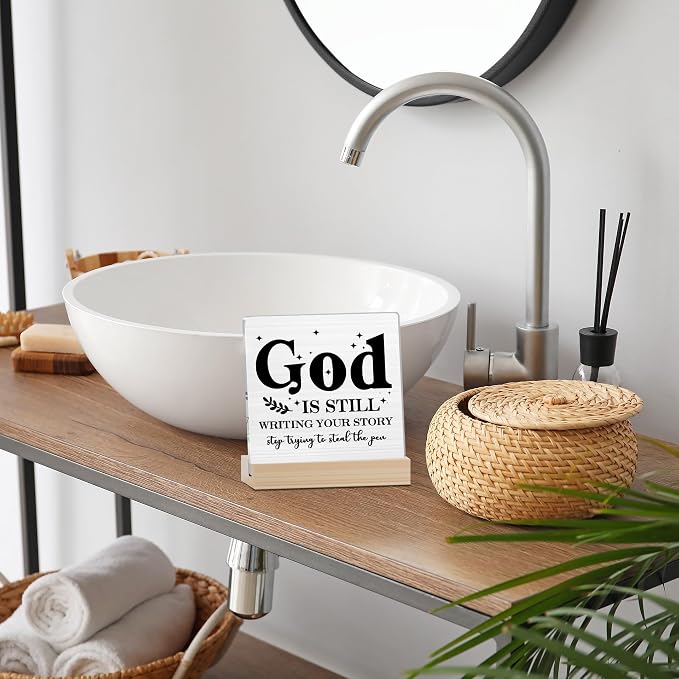 Farmhouse Decor, Acrylic Christian God Home Decorations, Aesthetic Entry Way - Image 5