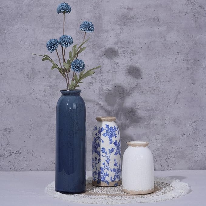 Vintage Ceramic Vase Set of 3 - Image 4