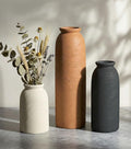 Ceramic Vase Set of 3, Small Flower Rustic Vases Home Table Decor, Modern by FancyPlus