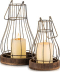 Romadedi Lantern Rustic Farmhouse Decor, fit Living Room Kitchen Dining Coffee by ROMADEDI
