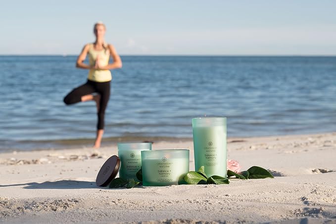 Chesapeake Bay Balance + Harmony Scented Candle Water Lily Pear Fragrance 50 - Image 7