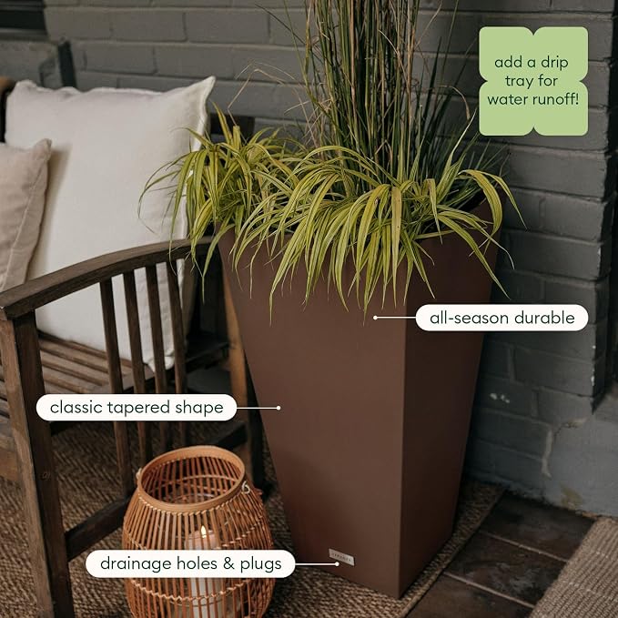 Veradek Pure Series Taper Planter & Drip Tray - Image 5