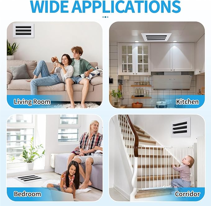 10x6 Modern AC Vent Cover, Decorative Air Vent Register Grille - Image 6