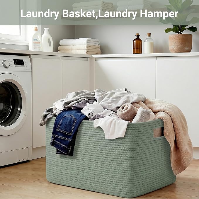 Large Laundry Basket/Hamper, Baby Blanket Basket, - Image 7