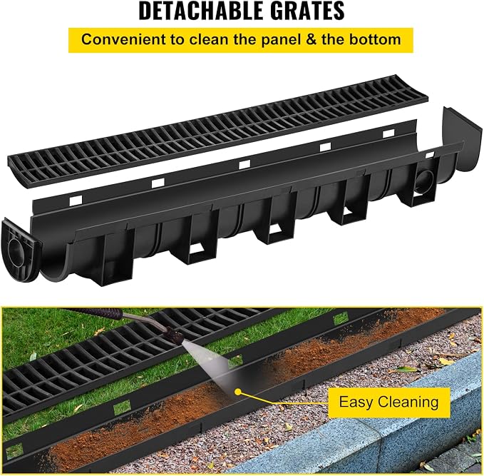 VEVOR Trench Drain System, Channel Drain - Image 4