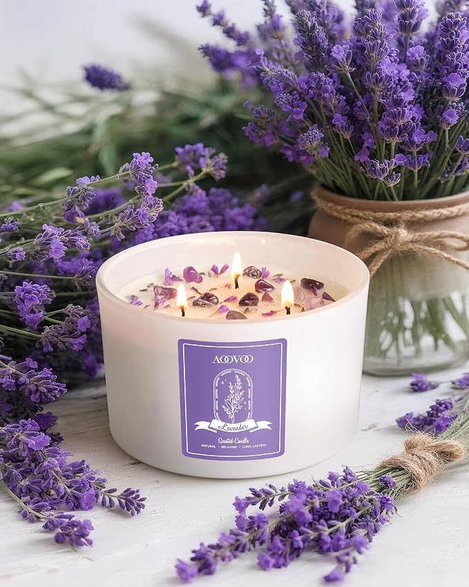 AOOVOO Lavender Scented Candles - Image 2
