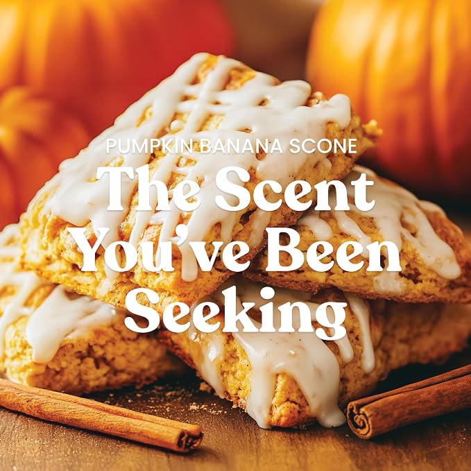 Yankee Candle Pumpkin Banana Scone, Holiday Scented Candle, 22oz Large Jar - Image 2
