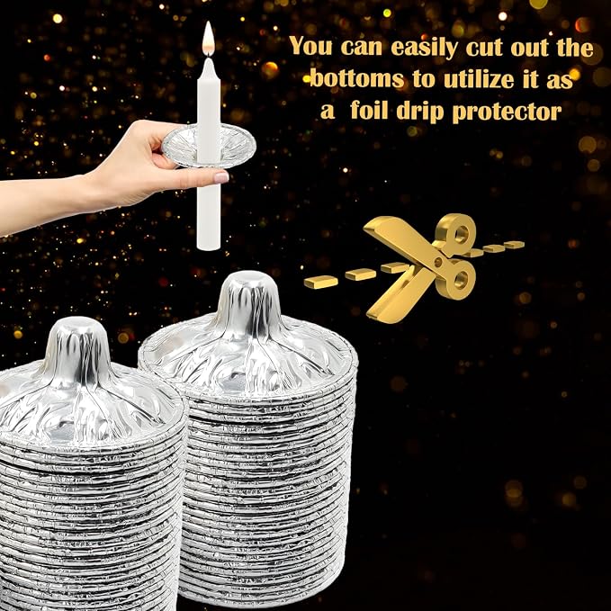 The Dreidel Company Extra Heavy Disposable Candle Holders, 600 Pack - Image 4