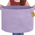 Purple Rope Storage Basket, Jumbo Floor Bin by MEGASKET