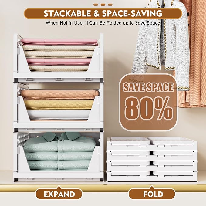 SNSLXH 5 Pack Closet Organizer Basket, Closet Organizers and Storage, - Image 5