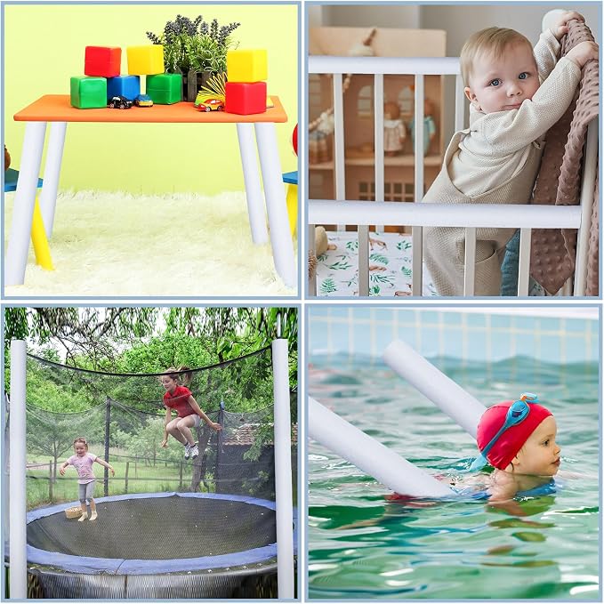 12 Pcs 3.3 Feet Foam Pipe Insulation Foam Tube Insulating Water Pipe Pool Swim - Image 3
