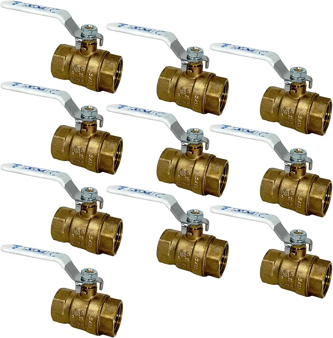 PROCURU 1-Inch FIP Female NPT Threaded Heavy Duty Brass Ball Valve, Full Port by PROCURU