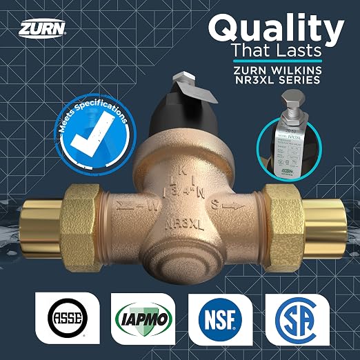 Zurn Wilkins 34-NR3XLDU 3/4" NR3XL Pressure Reducing Valve - Image 8
