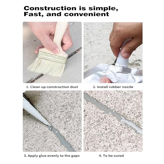 Concrete Crack Filler and Sealant, Quick Drying High Elasticity Cement Crack - Image 6