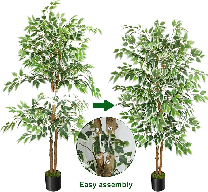 GTIDEA 5ft Ficus Tree Artificial, Tall Fake Tree - Image 3